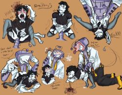 ahe_gao anal anal_sex artist_request bottomless deltarune doggy_style english_dialogue gay gay_sex maid_outfit maid_uniform male/male male_only missionary missionary_position object_insertion size_difference spamton_g_spamton tenna_(deltarune) tentadick yaoi