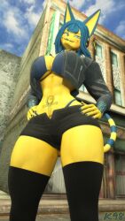ankha from animal crossing by kevhon
