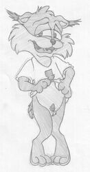 anthro bubsy dog_penis furry male_only mizzyam penis removing_clothing small_penis tagme