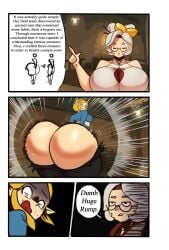ass_bigger_than_head ass_expansion ass_growth bubble_ass bubble_butt butt_focus closed_eyes_smile comic comic_page giant_ass gigantic_ass huge_ass hyper hyper_ass massive_ass panchito1234nos princess_zelda purah purah_(tears_of_the_kingdom) ripped_pants schnauzercito tearing_clothes the_legend_of_zelda wardrobe_malfunction