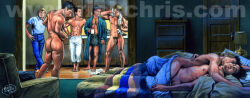 rick_chris_(artist) 2011 artist_logo dated gay yaoi archived_source male male_only traditional_media