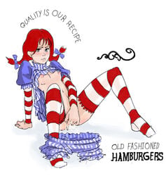 breasts female mascot mm nipples red_hair wendy's wendy_thomas