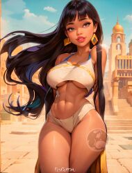 ai_generated bikini bikini_bottom bikini_top black_hair brown_eyes chel chel_(the_road_to_el_dorado) commission elygordan elygordanart gigantic_ass gigantic_breasts gigantic_butt gigantic_nipples huge_ass huge_balls huge_breasts huge_butt huge_nipples latina looking_at_viewer patreon sexy.ai solo solo_female solo_focus support the_road_to_el_dorado