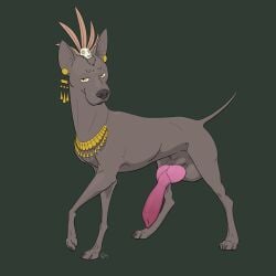 1:1 animal_genitalia animal_penis aztec_mythology balls big_penis bone canid canine canine_genitalia canine_penis canis causationcorrelation deity domestic_dog erection feral genitals hairless hairless_dog hi_res huge_cock jewelry knot male mammal mythology paws penis primitive_dog public_domain quadruped skull solo tail xoloitzcuintli xolotl