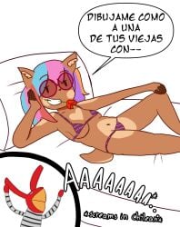 31_minutos bed bikini breasts color colored dealkdoodles draw_me_like_one_of_your_french_girls female flower flower_in_mouth glasses juan_carlos_bodoque laying_down laying_on_bed melody_nosurname red_rose rose rose_(flower) rose_in_mouth small_breasts speech_bubble tagme text transfem transgender transgender_woman translated white_background youtube youtuber