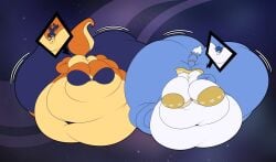 bbw big_ass big_breasts breasts bubble_butt carmelita_fox cleavage fat fat_female fat_fur female furry huge_ass huge_breasts hyper_belly krystal overweight sly_cooper_(series) ssbbw star_fox ussbbw xavier_exeiever