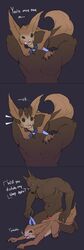 anthro anubis_(smite) canine collar comic deity egyptian_mythology furry gay knot male male_only mammal norse_mythology olethros penis ratatoskr_(smite) rodent size_difference sleeping smite squirrel tongue tongue_out yaoi