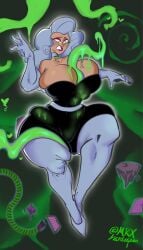 big_ass big_breasts danny_phantom dawna_phantom genderswap_(mtf) ghost mrxharlequinn slime tentacle tentacle_under_clothes thick_thighs white_hair