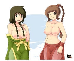 avatar_the_last_airbender ayb breasts clothing jin_(avatar) large_breasts smooth_skin tagme ty_lee