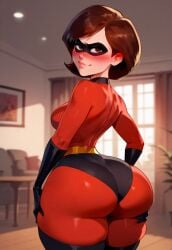 1girls ai_generated ass ass_grab ass_support bangs belt black_gloves blush bodysuit breasts brown_eyes brown_hair clothing curvaceous curvaceous_female curvaceous_figure curvy dark-skinned_male domino_mask elastigirl elbow_gloves female female_focus female_only floxin from_behind gloves grabbing_own_ass helen_parr huge_ass indoors interracial large_ass large_breasts latex latex_gloves light-skinned_female lips looking_at_viewer looking_back mask medium_breasts mommy presenting presenting_ass presenting_hindquarters red_bodysuit short_hair skin_tight smile solo standing superhero the_incredibles thick_lips thick_thighs thighhighs thighs wide_hips window