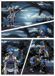 aqua_(kingdom_hearts) female kingdom_hearts lilith_art pre-transformation transformation