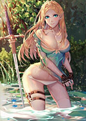 princess zelda from breath of the wild by shei99