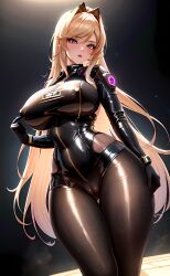 ai_generated arms ass bodysuit breasts eyes face female full_body hair humanoid latex latex_bodysuit latex_breasts latex_nipples latex_vagina legs limbs long_hair stable_diffusion