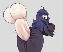 big_breasts big_penis clothed clothed_female hex_maniac huge_breasts huge_cock penetration_through_clothes phasmomo pokemon sex_through_clothes through_clothes