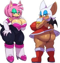 2020 2girls 5_fingers alpha_channel alternate_ass_size alternate_body_type alternate_breast_size alternate_costume amy_rose amy_rose_(cosplay) amy_the_bat animal_ears anthro anthro_only anthrofied ass bat bat_wings bedroom_eyes belly belly_button big_ass big_breasts big_butt big_thighs biped black_eyes black_nose blue_eyes blush boots bottomless bottomless_skirt bottomwear breasts brown_body brown_skin bubble_ass bubble_butt busty butt chiropteran cleavage clothed clothing clothing_swap cosplay curvy curvy_figure cute_fangs digital_media dress duo edit elbow_gloves eulipotyphlan eyelashes eyeshadow female female_only fingers footwear fur furry furry_female furry_only gloves green_eyes hair hairband half-closed_eyes handwear hedgehog hi_res huge_breasts hyper hyper_ass looking_at_viewer looking_back makeup mammal narrowed_eyes naughty_face navel nipple_bulge nipple_outline nipples no_panties no_underwear open_mouth open_smile outfit_swap overweight partially_clothed pink_fur pink_hair pink_skin pupils red_dress rouge_rose rouge_the_bat rouge_the_bat_(cosplay) seductive seductive_look seductive_smile sega shoes short_skirt shortstack simple_background skirt slightly_chubby slightly_chubby_female slit_pupils smile smile_at_viewer sonic_(series) sonic_team sonic_the_hedgehog_(series) sssonic2 standing swapped_clothes tail tan_body tan_fur tan_skin teal_eyes thick_hips thick_thighs third-party_edit transparent_background transparent_png twitter upskirt venus_body video_games voluptuous voluptuous_female white_fur white_hair wide_hips wings