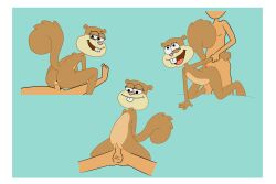 3:2 anus ass border erection female flat_chested genitals hi_res human impstripe mammal nickelodeon nude pussy rodent sandy_cheeks sciurid sex simple_background smile spongebob_squarepants tail tomboy tree_squirrel white_border