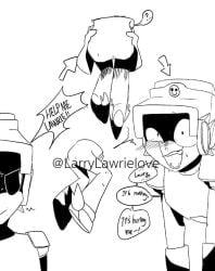 brawl_stars cuntboy larry_(brawl_stars) lawrie_(brawl_stars) male stuck stuck_in_wall through_wall