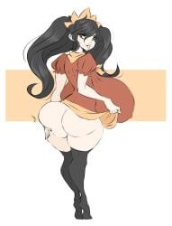 ashley_(warioware) ass back_boob big_ass big_boobs big_breasts big_tits boobs breasts butt dullvivid female huge_breasts nintendo only_female perfect_body smile tits twintails warioware