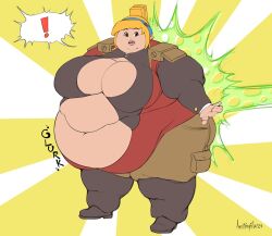 anastimafilia exclamation_mark fat morbidly_obese robin_(iconoclasts) surprised