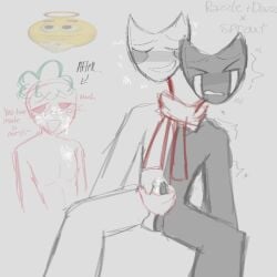 after_blowjob anthro cum cum_on_body cum_on_face cumshot dandy's_world handjob jerkingoff_another male_only razzle_and_dazzle_(dandy's_world) sprout_(dandy's_world) yaoi