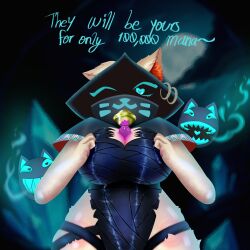 big_breasts boobs_focus breasts_focus casstle_clash catty_spirit female female_focus female_only furry furry_only notyourf0x nyf0x tagme