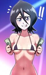 ai_generated black_hair bleach female kuchiki_rukia pixelsin prostitution smaller_female