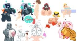 1boy 5girls areolae barefoot big_breasts bikini breasts character_request completely_nude completely_nude_female cookie_run cookie_run_ovenbreak copyright_request cotton_candy_cookie drawpile female full_body knick_knack lewdicrousart male naked naked_female nipple_fucking nipple_penetration nipples nude nude_female pasties penis pixar robot robot_girl squatting starfish starfish_pasties sunny_miami