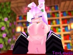 1girls 3d angel_(eeveelewds) anus ass bedroom big_breasts bunny_ears bunny_girl bunny_humanoid closed_eyes eeveelewds ejaculation erect_nipples female female_only flower_in_hair horny_female living_room masturbation mine-imator minecraft multicolored_hair on_bed orgasm orgasm_face outside pierced_nipples pussy_squirt sitting_down smile solo solo_female stockings tagme wet_pussy