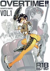 1girls abi_kamesennin ass bear_hand comic dat_ass female hirame male/female overtime!!_overwatch_fanbook_vol.1 overwatch overwatch_2 reaper soldier_76 torbjörn tracer uncensored widowmaker winston