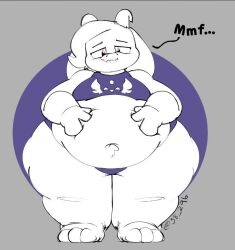 1boy 2d 38_296_(artist) aged_up anthro anthro_male anthro_only asriel_dreemurr belly belly_grab bhm big_belly caprine chubby chubby_male deltarune fat furry furry_male furry_only humanoid humanoid_male humanoid_only male male_only mammal mammal_humanoid overweight overweight_male solo tagme undertale undertale_(series)