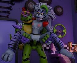 alligator alligator_tail alligatorid alligatorid_humanoid animatronic anthro anthro_male biceps black_nails clawed_fingers claws crocodile crocodile_tail crocodilian crocodylid dark_dixon eye_wear face_paint facial_markings fingerless_gloves five_nights_at_freddy's five_nights_at_freddy's:_security_breach fnaf glowing_eyes green_body green_scales green_skin heart-shaped_pupils long_nails machine male male/female mohawk mohawk_(hairstyle) montgomery_gator_(fnaf) muscle muscles muscular_anthro muscular_body muscular_furry muscular_male non_human red_eyes red_hair reptile reptile_humanoid robot robot_anthro roxanne_wolf_(fnaf) scales scalie scottgames shades sharp_teeth shoulder_pads spiked_bracelet spikes spotted_body star_shades steel_wool_studios straight sunglasses tail_markings tongue_out two_tone_body vaginal_penetration yellow_body yellow_scales yellow_skin