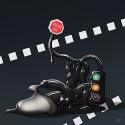 absorption_vore animate_inanimate car car_crash condom condom_filling corruption cum cumming ejaculation femboy fusion glory_hole huge_cock hung_bottom hung_femboy hung_trap identity_death latex latex_cum latex_transformation orgasm pedestrian_corruption rufia stop_light tagme traffic_light transformation vore