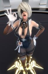 1girl 1girls 2025 2b_(nier:automata) 3d artist_name clothing female kothyaci light-skinned_female light_skin nier nier:_automata nier_(series) video_games yorha_2b