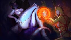 anthro anthro_female ass ass_bigger_than_head ass_focus big_breasts bondage bondage_gear bondage_harness bondage_outfit breasts butt_focus claws digital_drawing_(artwork) digital_media_(artwork) dominant dominant_anthro dominant_female dominatrix fangs female female_focus female_only furry furry_ass furry_breasts furry_butt furry_female gloves horns horny horny_female huge_breasts humans_are_not_that_against_lizardwomen humans_are_not_that_against_lizardwomen_2 indoors lizard lizard_girl lizard_humanoid original original_art original_artwork original_character original_characters original_female_character reptile reptile_girl scales scalie scalie_female side_view submissive supreme_mother tail thick thick_legs thick_thighs thighs threatening throne video_game video_game_character video_games view_from_below viewed_from_below