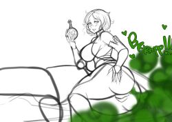 anus big_ass chro-sis fart fart_cloud fart_fetish farting fat_ass huge_ass original_character potion potion_bottle sketch