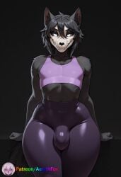 1femboy aerythfox ai ai_art ai_generated bulge crop_top femboy looking_at_viewer mal0 mal0_(species) otoko_no_ko otokonoko patreon patreon_username scp_foundation solo tagme thick_thighs yoga_pants
