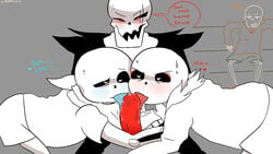 2d artist_request blowjob blue_tongue double_blowjob double_fellatio ectopenis fellatio humanoid incest male male_only papyrus_au red_penis red_tongue sans sans_au sleeping spanish_text tagme text trio_focus underfell underfell_papyrus underfell_sans underswap underswap_papyrus underswap_sans undertale_(series) undertale_au undertale_fanfiction