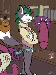 5 absurd_res ails ambiguous_fluids among anthro artists at blacklist blips bodily bodily_fluids bone canid canine changes characters clothed clothing collar comments container copyrights cum discord_(disambiguation) disembodied don't favorites female five_nights_at_freddy's forum freddy freddy's general_(disambiguation) genital_fluids genitals ghost head help help] hi_res in innersloth invalid_tag jar listing male mammal meta more nervous nights painter partially_(disambiguation) penis pools popular posts rip scottgames sets skull smile species spikes spirit subscribestar tags_(disambiguation) temptation tentacle the upload us wiki