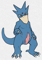 animal_genitalia feral genital_slit golduck male male_only nintendo pencil_(artwork) penis pokemon pokemon_(species) python13rp simple_background slit solo tapering_penis traditional_media_(artwork) video_games webbed_feet webbed_hands white_background yaroul