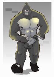 ape big_daddy_(sing) erection gorilla male male_only mammal miguel_okami nude penis primate