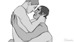 2d 2d_animation affectionate animated cowgirl_position gay holding_face holding_partner implied_penetration in_lap kissing male male_only nude on_lap ontarom out_of_frame riding riding_penis rotoscoping scout_(team_fortress_2) sniper_(team_fortress_2) team_fortress_2 tf2 wholesome wholesome_sex yaoi