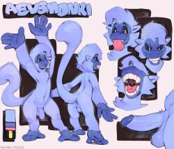 aevsmonki anus atelid backsack balls bared_teeth big_hands black_sclera blep color_swatch evil_face evil_grin evil_look foreskin genitals halo-pano hand_feet haplorhine hi_res humanoid_genitalia humanoid_hands humanoid_penis innocent_expression long_arms male mammal model_sheet monkey mouth_shot new_world_monkey nude open_mouth penis primate reference_image short_legs simple_background smile spider_monkey tail teeth_showing tongue tongue_out