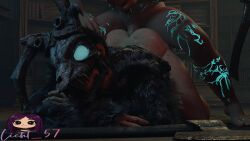 anna_(dead_by_daylight) ass dbd dead_by_daylight from_behind huge_cock huntress_(dead_by_daylight) laying_down licht_57 mommy prone_bone revealing_clothes the_huntress_(dead_by_daylight)