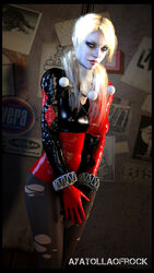 1girls 2017 3d 5_fingers absurdres ayatollaofrock batman:_arkham_knight batman_(series) big_breasts blonde_hair blue_eyes bodysuit breasts costume dc dc_comics eyebrows eyelashes female female_only front_view hair hands harley_quinn harley_quinn_(arkham) harley_quinn_(arkham_knight) harley_quinn_(classic) human lips lipstick long_hair nose red_lipstick solo source_filmmaker standing