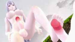 3d animated areolae barefoot breasts erection esk feet footjob futa_focus futa_on_futa futa_only futadom futanari intersex large_breasts looking_down nipples no_sound penis selvaria_bles source_filmmaker standing standing_footjob toes valkyria_chronicles video