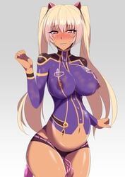 areolae blonde_hair blush bodypaint breasts clothing curvy dark-skinned_female dark_skin dildo erect_nipples female fucked_silly huge_belly kagami_hirotaka kangoku_senkan kangoku_senkan_3 kila_kushan large_breasts lilith-soft long_hair looking_at_viewer nipples painted_clothes parted_lips pink_eyes pregnant ready_to_pop see-through sex_toy shiny shiny_skin smile solo stomach_bulge sweat tied_hair twintails vibrator