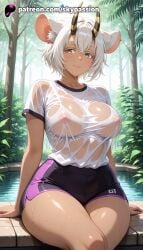 1girls 2025 ai_assisted ai_generated animal_ears anime arm_support artist_name bamboo bamboo_forest bare_tree belphegor_(sin_nanatsu_no_taizai) bench branch breast breasts brown_eyes bush bust chest christmas_tree dark-skinned_female dark_skin day erect_nipples explicit exposed_nipples female flower_pot foliage forest giant_breasts grass hard_nipples heavy_breasts hi_res high_quality high_resolution highres horns huge_boobs huge_breasts in_tree jungle leaf looking_at_viewer massive_boobs massive_breasts nature nipple nipples nipples_outside no_bra outdoors palm_leaf palm_tree park park_bench patreon patreon_username pine_tree plant pool poolside potted_plant rain see-through shirt short_hair shorts sin_nanatsu_no_taizai sitting sitting_in_tree skirt skypassion smile solo stable_diffusion tanzaku thighs tree uncensored_nipples under_tree watermark wet wet_clothes wet_shirt white_hair white_shirt
