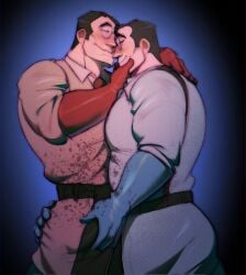 bara big_pecs big_penis blood_splatter boner boner_in_pants boner_under_clothes bulge bulge_through_clothing clothed coke_enjoyer dilf doctor duplicated_character erection_under_clothes erection_under_clothing fondling fondling_penis gay glasses labcoat large_pectorals medic_(team_fortress_2) older_male selfcest team_fortress_2 yaoi