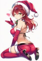 1girls ai_generated big_breasts blowing_kiss christmas_clothing christmas_outfit earrings female_villain freckles freckles_on_face ginger ginger_female ginger_hair gundam gundam_00 hair_between_eyes hazel_eyes jewelry large_breasts large_tits mobile_suit_gundam nena_trinity pale-skinned_female pale_skin skimpy_costume skimpy_outfit stud_earrings thick_thighs twintails twintails_(hairstyle) villainess yellow-eyed_female yellow_eyes