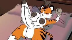 1futa 2-ban_(artist) 3d 3d_model animal_ears big_ass big_balls big_breasts big_penis blush bunny_ears_headband erect_penis futanari gloves grey_eyes laying_on_bed masturbation naked naked_futa oc orange_fur original_character sleep_masturbation sleeping snot_bubble striped_body striped_fur stripes tagme taiga_stripes_(2-ban) tiger tiger_ears tiger_girl tiger_print tiger_stripes tiger_tail video